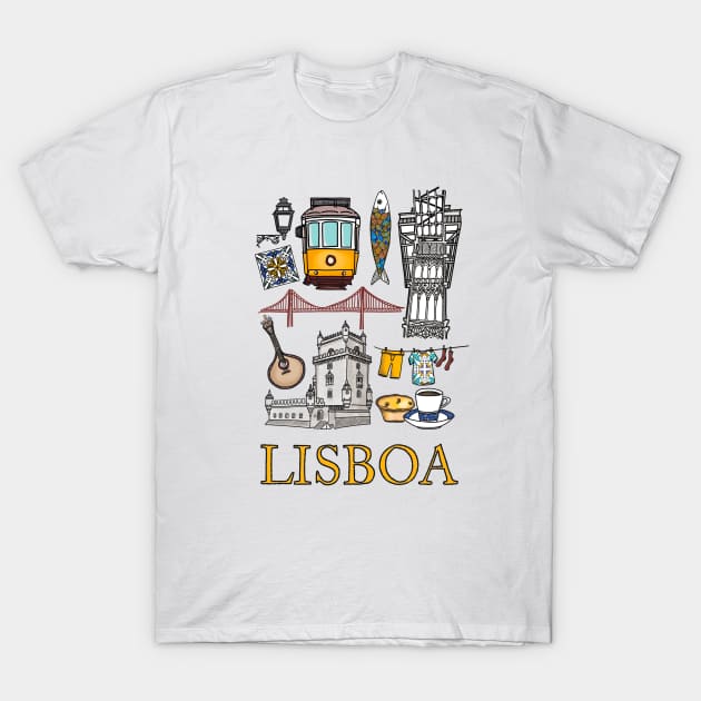 Best of Lisbon T-Shirt by Claudia-Brueggen